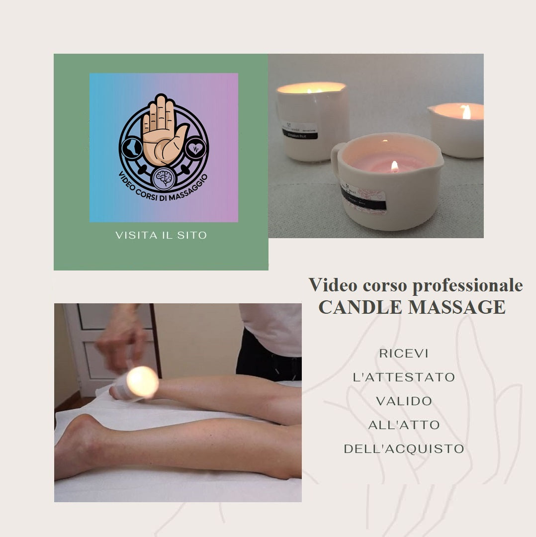 Video corso candle massage con rilascio di attestato valido