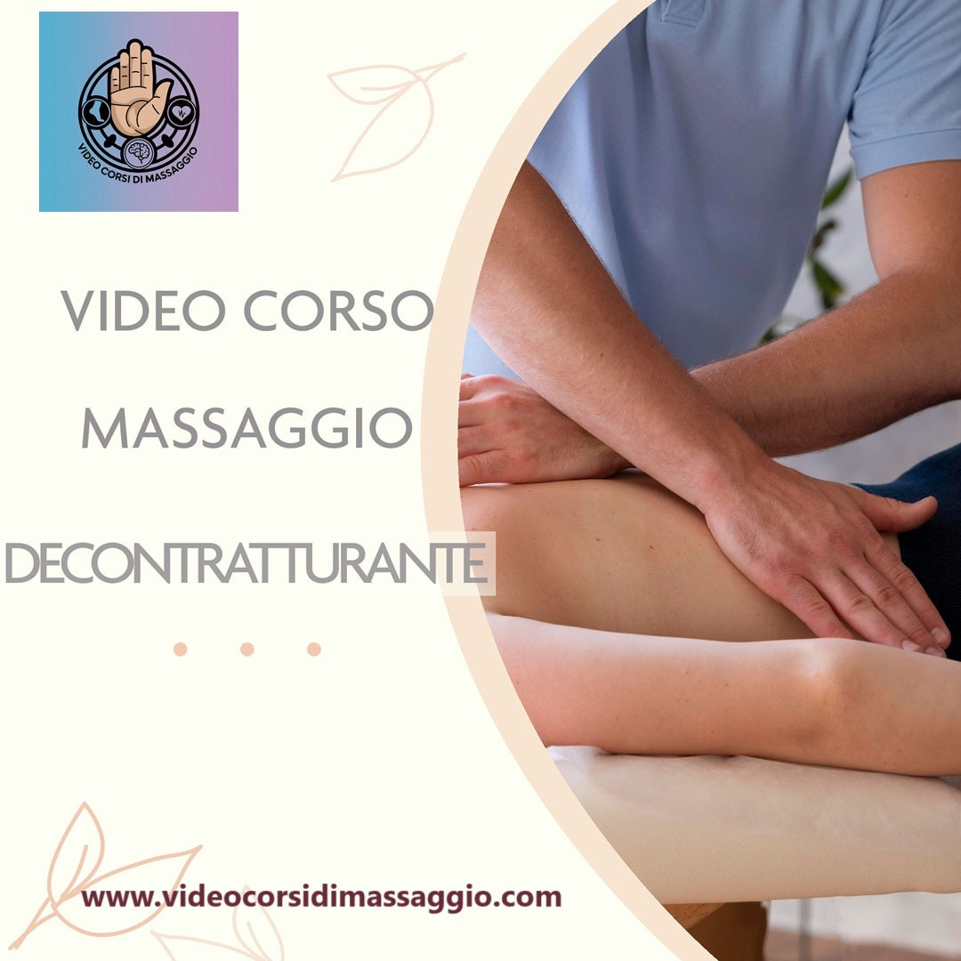 Videocorso massaggio decontratturante olistico con rilascio di attestato valido