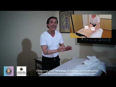 Videocorso massaggio antistress decontratturante ayurvedico vata abhyanga con rilascio di attestato valido
