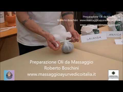 Video corso preparazione oli da massaggio con rilascio di attestato valido